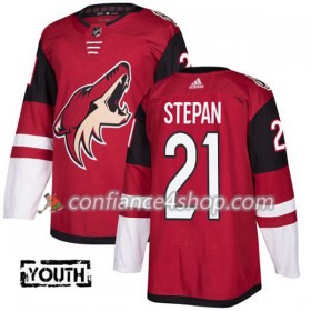Adidas Maillot de Hockey Arizona Coyotes Derek Stepan 21 2017-2018 Maroon Authentic - Enfant